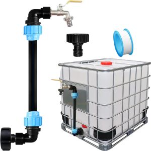 IBC Kran odpływowy typu „gęsia szyja” 3/4 cala Adapter IBC S60